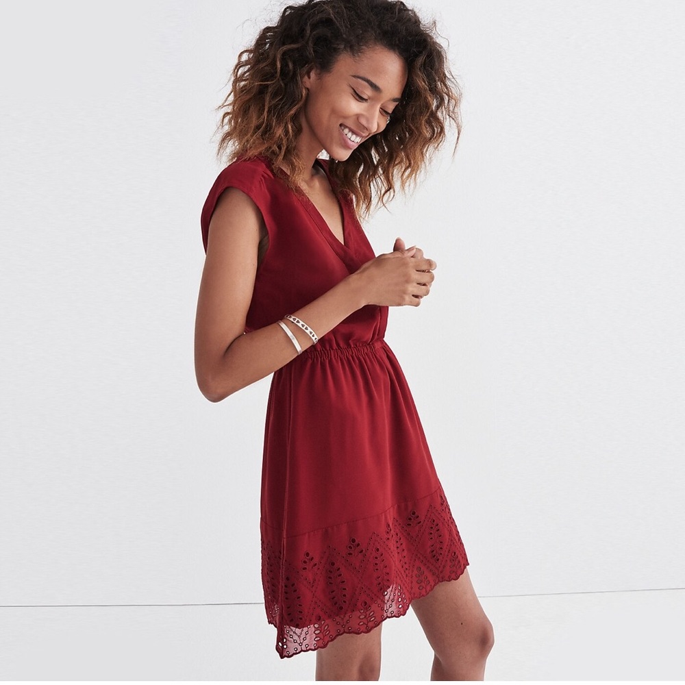 Madewell skygaze eyelet dress